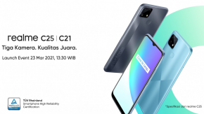 Realme C25 เตรียมเปิดตัวในวันที่ 23 มีนาคมนี้มาพร้อมชิป Helio G70 พร้อมด้วยกล้องหลังสามตัวความละเอียด 48 ล้านพิกเซล